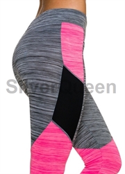 Capri tights i grå-rosa